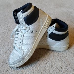 Adidas Snake Skin Top Ten High Tops